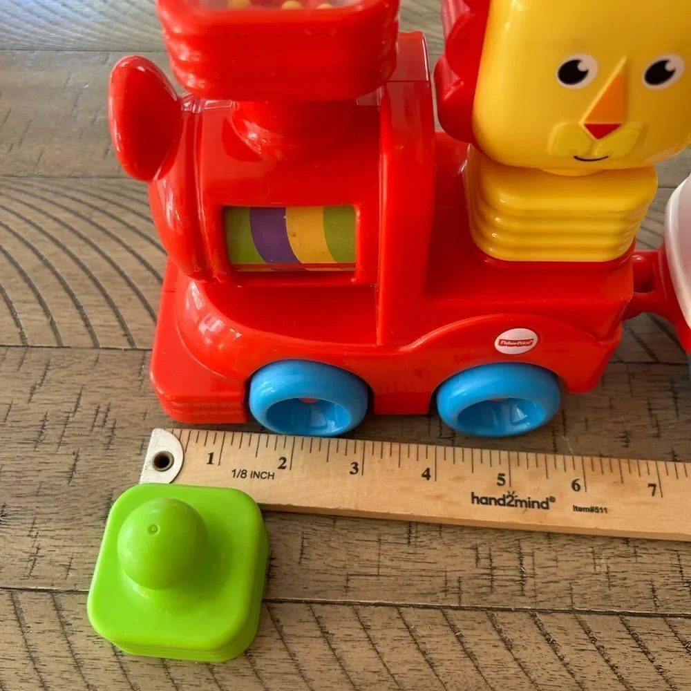 Easy as 1 2 3 CLASSIC Choo Choo Train 🚂 and Blocks Toy Set Tiger🐯& 9 blocks!